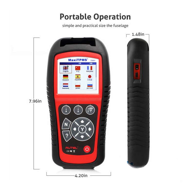 Autel MaxiTPMS TS601TPMS, ferramenta TPMS automática, testador de pressão de pneus Autel