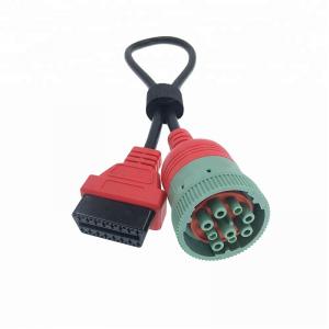 Fornecedor de cabos Auto J1939 9PIN para OBD2 DB9